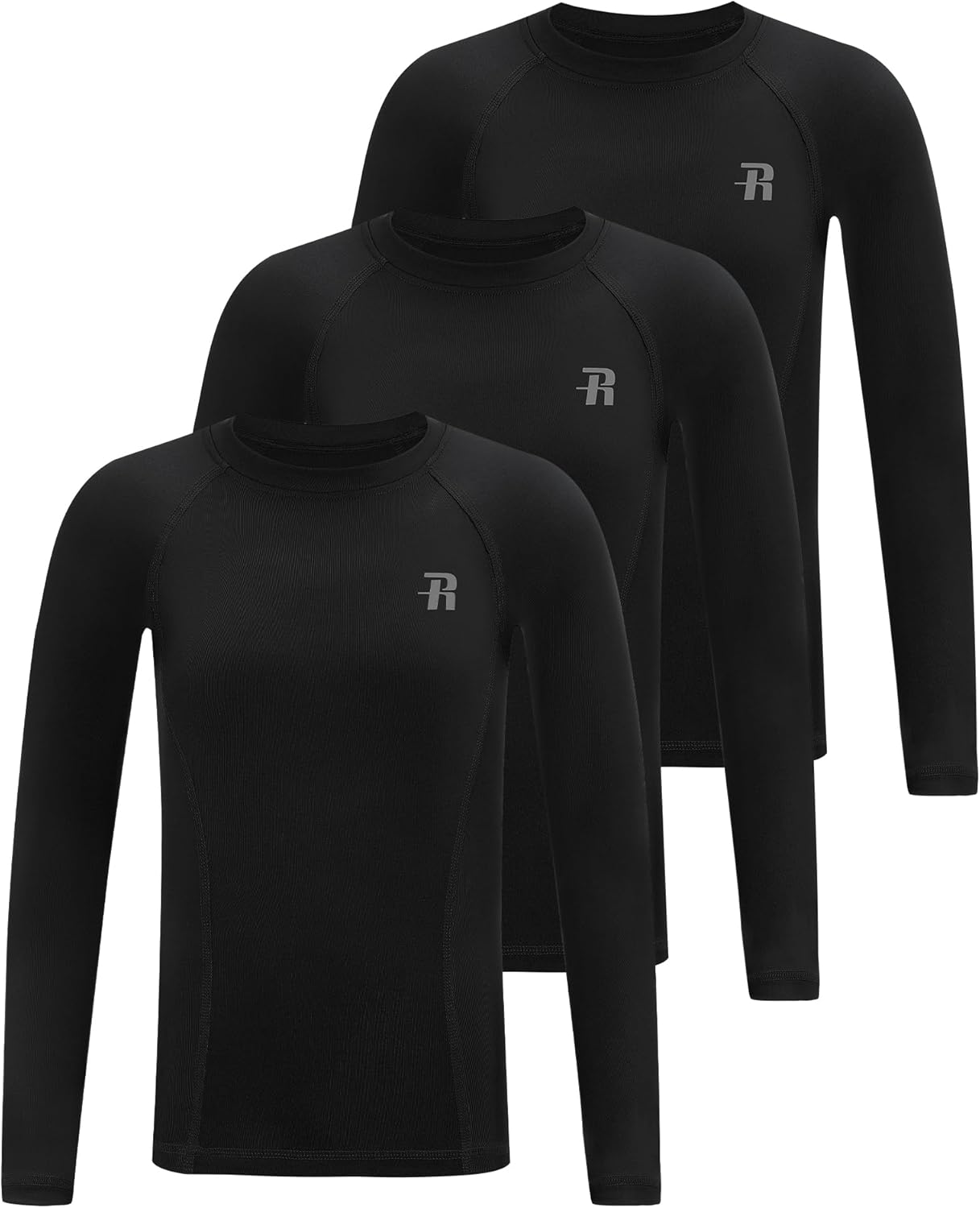 Runhit Boys Compression Shirt Kids Long Sleeve Athletic Undershirt Youth Quick Dry Base Layer for Football Baseball - Image 8