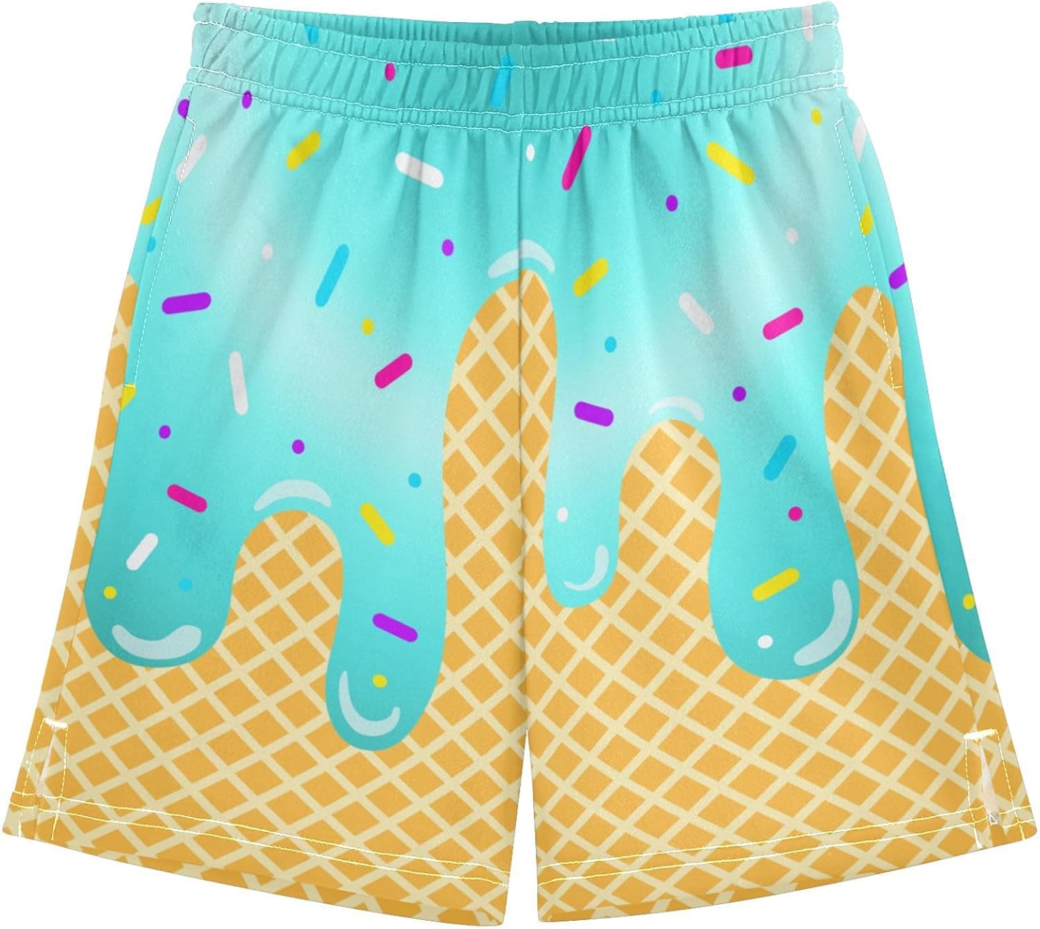 Boys Athletic Shorts Basketball Shorts Ice Cream Hiking Gym Shorts with Pocket for Outdoor Activity 7-15Y - Image 33