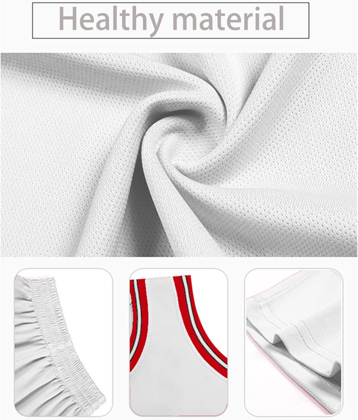 Kids Basketball Jerseys #10 Athletic Scrimmage Tank Top Shorts Sport Sets for 5-12 Years Girls and Boys - Image 3