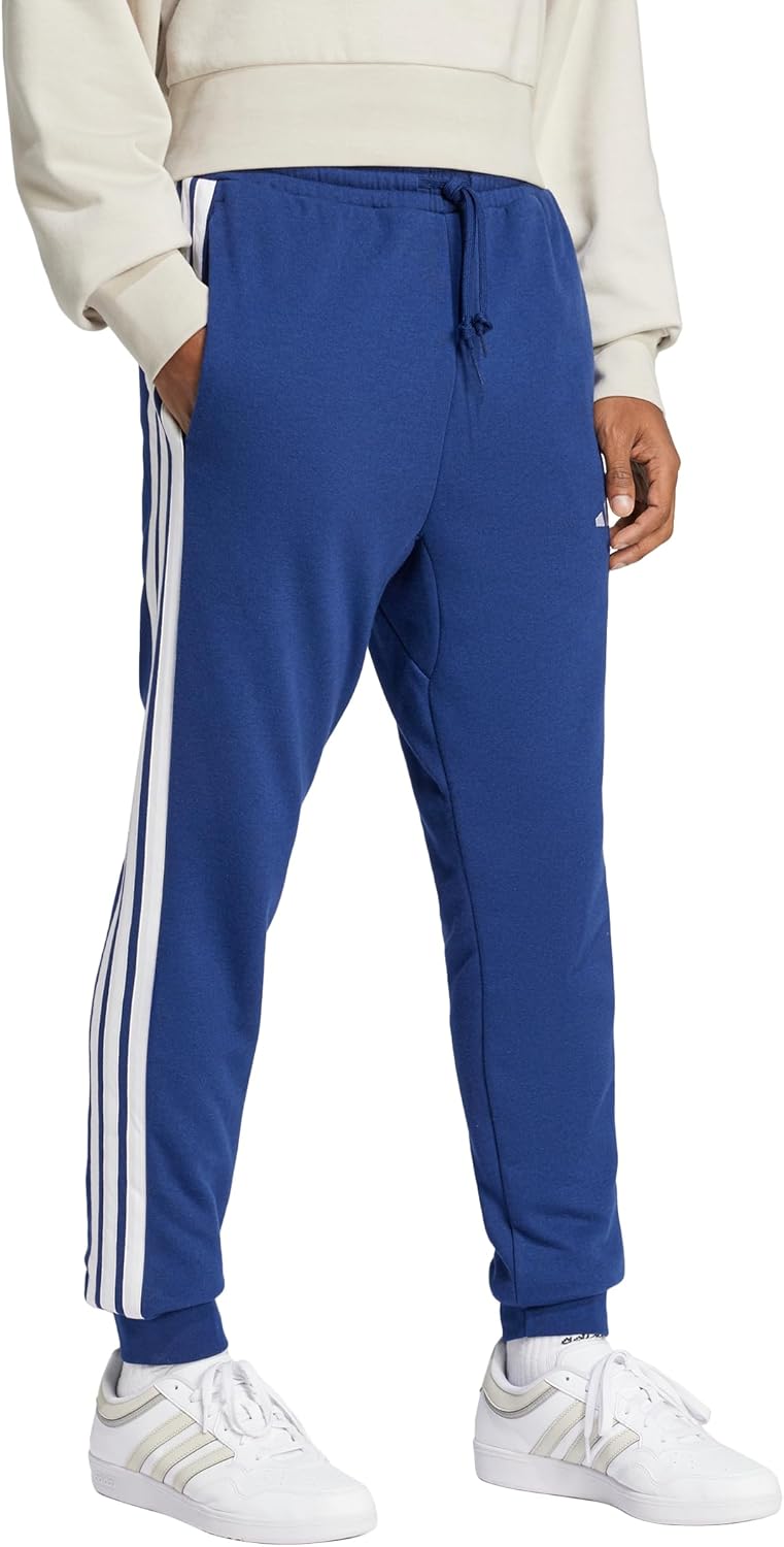adidas Men's Essentials 3-Stripes French Terry Pants - Image 3