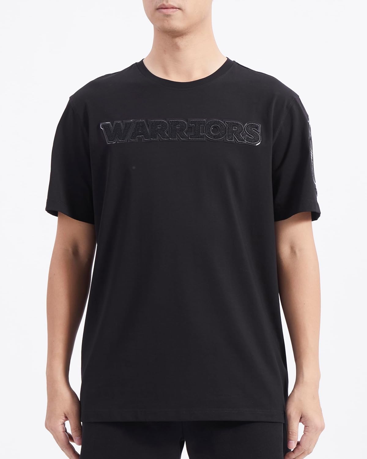 Mens NBA Classic Triple Black Cotton Short Sleeve Tee - Image 22