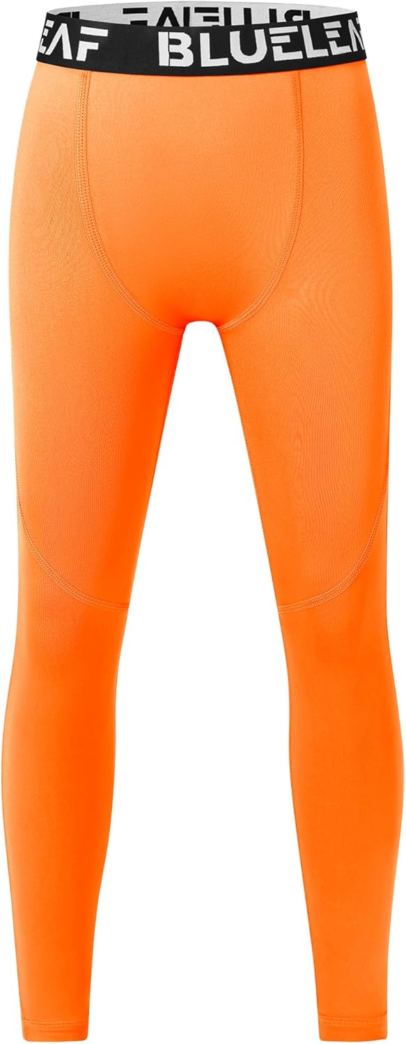 Blueleaf Boy's Compression Leggings Youth Athletic Tights Basketball Baseball Football Pants Quick Dry Sports Base Layer - Image 10