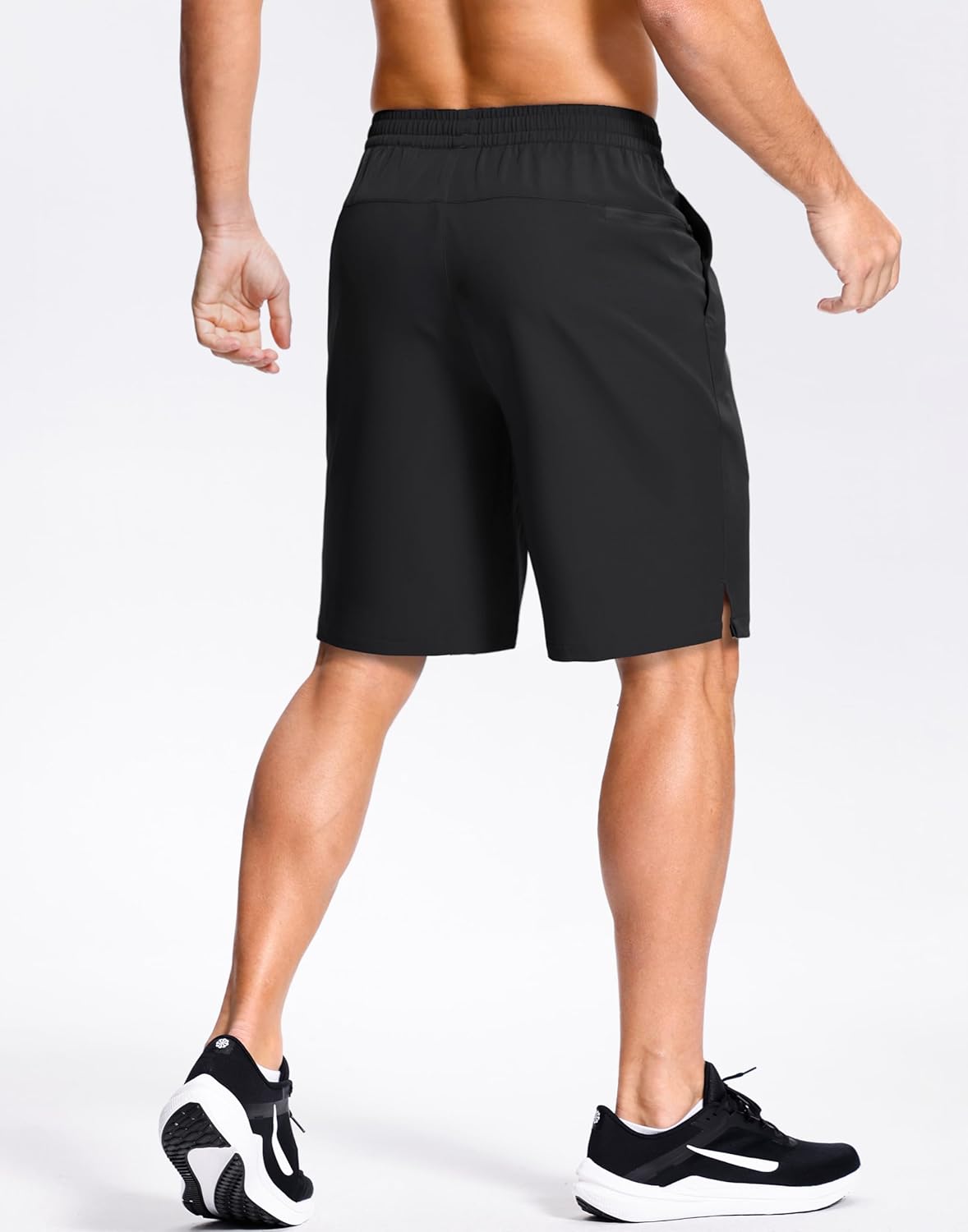 GGJ Men's Lightweight Athletic Shorts with Zipper Pockets 7"/5"/9" Gym Workout Running Quick Dry Tennis Shorts for Men - Image 3