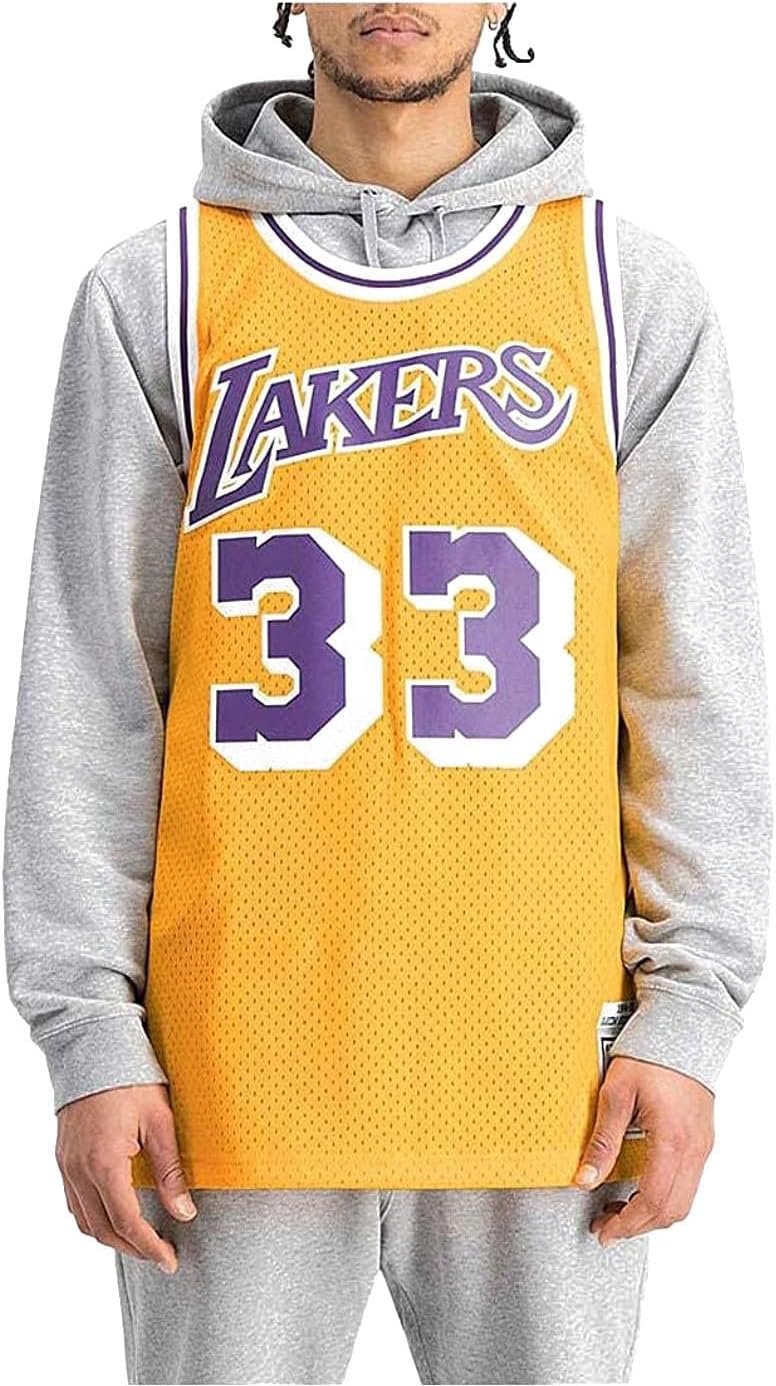 Mitchell & Ness NBA Los Angeles Lakers Kareem Abdul-Jabbar 1984 Swingman Jersey - Image 2