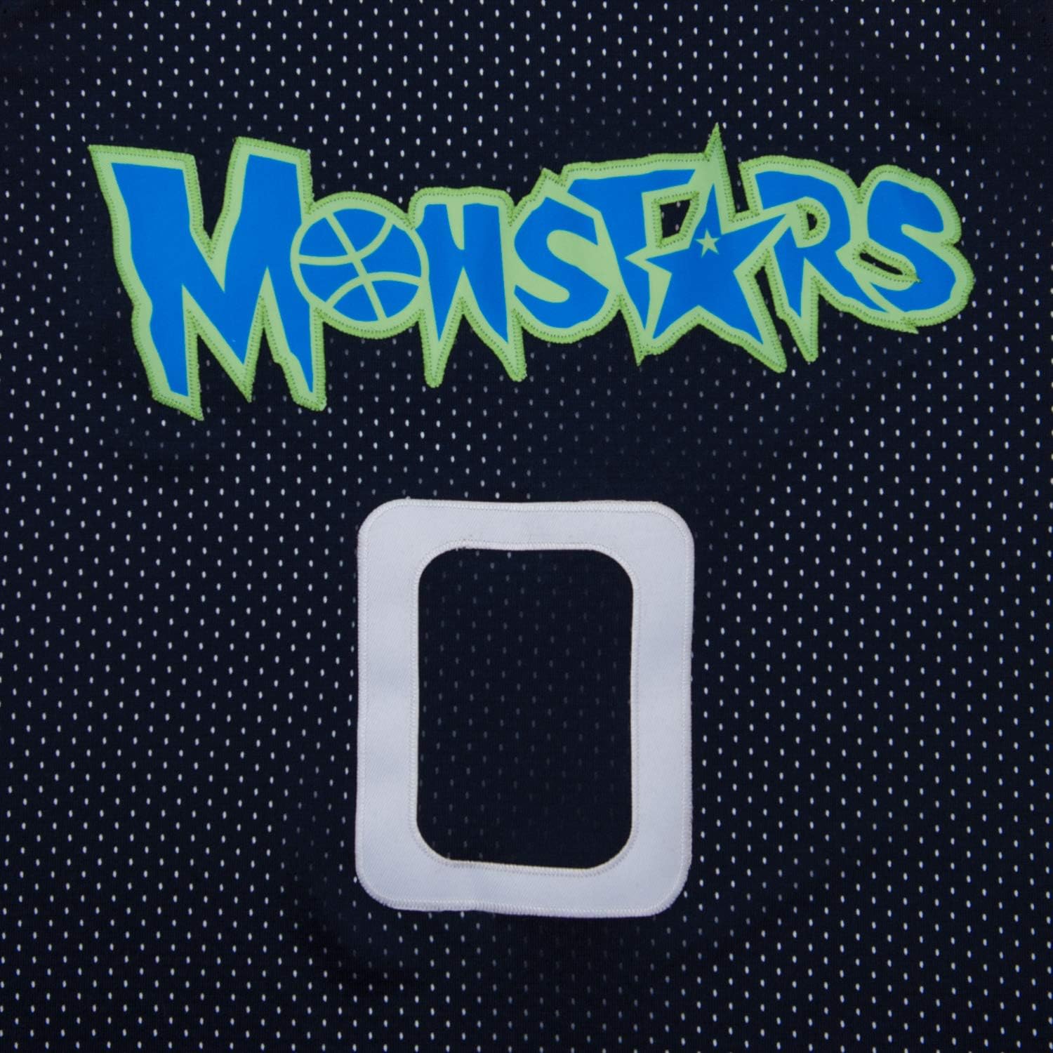 Mens Basketball Jersey Alien 0 Monstars Space Movie Jersey Dark Blue - Image 4