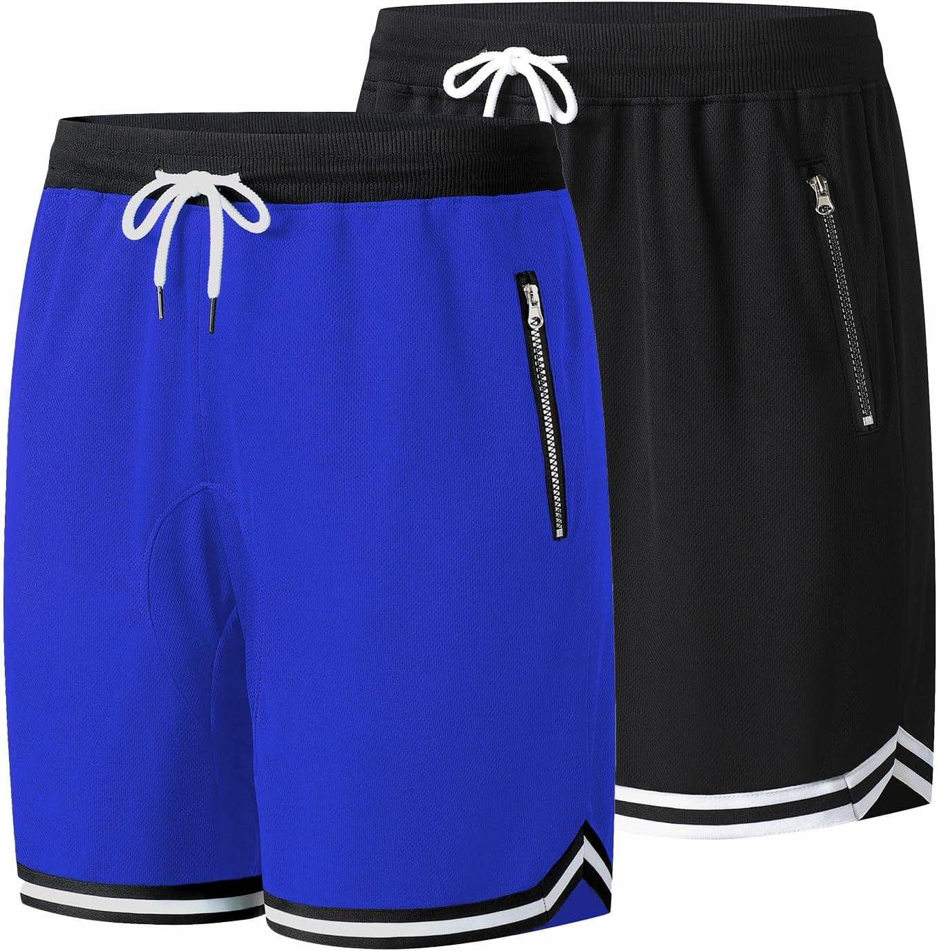 Men's Basketball Shorts.Breathable, Stretchy, Quick-Dry with Zipper Pocket - Image 9