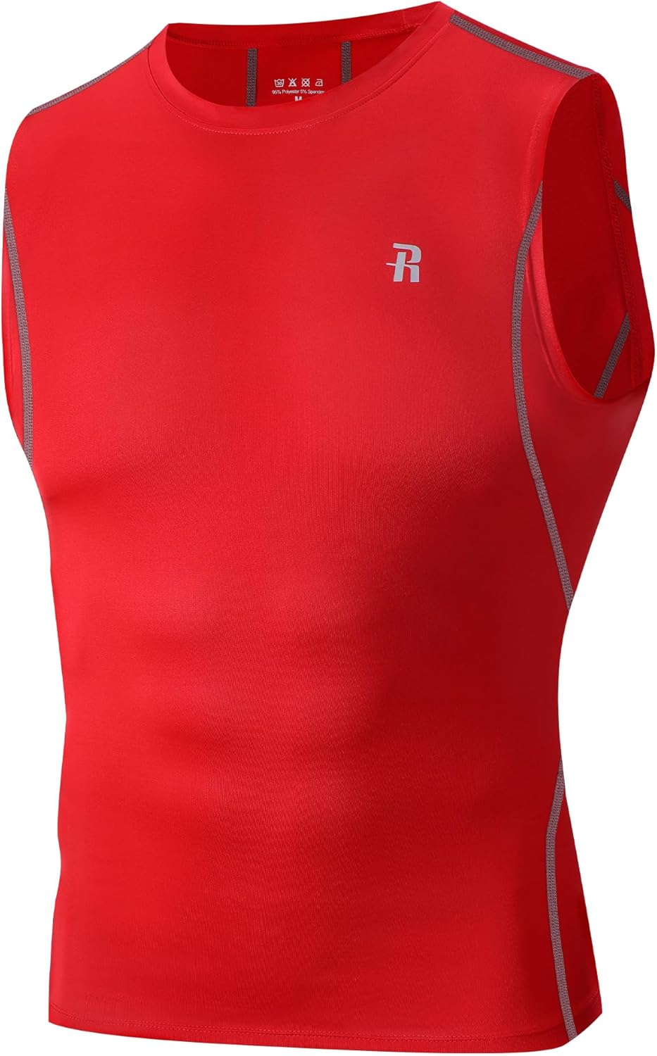 Runhit Sleeveless Compression Shirt Men Tank Top Athletic Muscle Shirts for Men - Image 13
