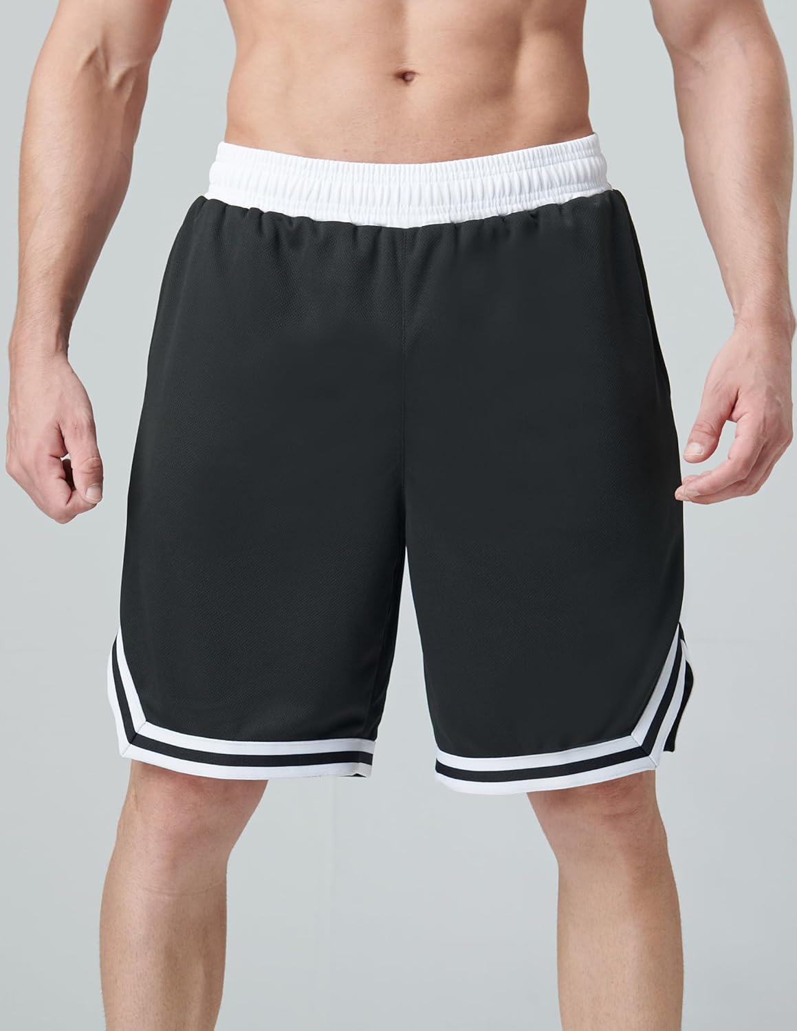 Liberty Imports 5 Pack Men's Quick Dry Athletic Basketball Shorts 9" Inseam with Pockets, Activewear for Workout Gym Running - Image 3