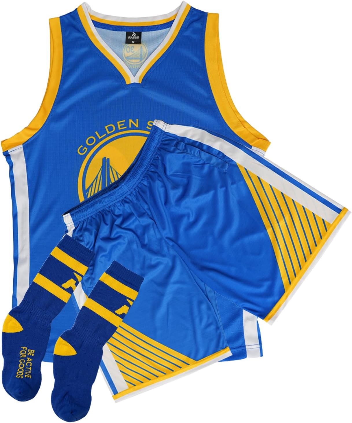 Adult Basketball Jersey 3 Piece Kit Sleeveless Mens Fan Jersey Athletic Mesh Top Sports Outfit - Image 13