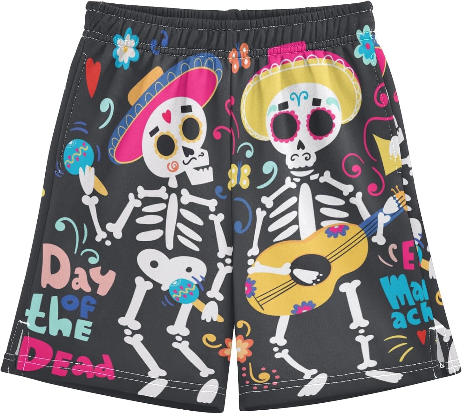 Boys Athletic Shorts with Pockets Running Basketball Shorts for Youth Elastic Waist Size 7-16 - Image 29