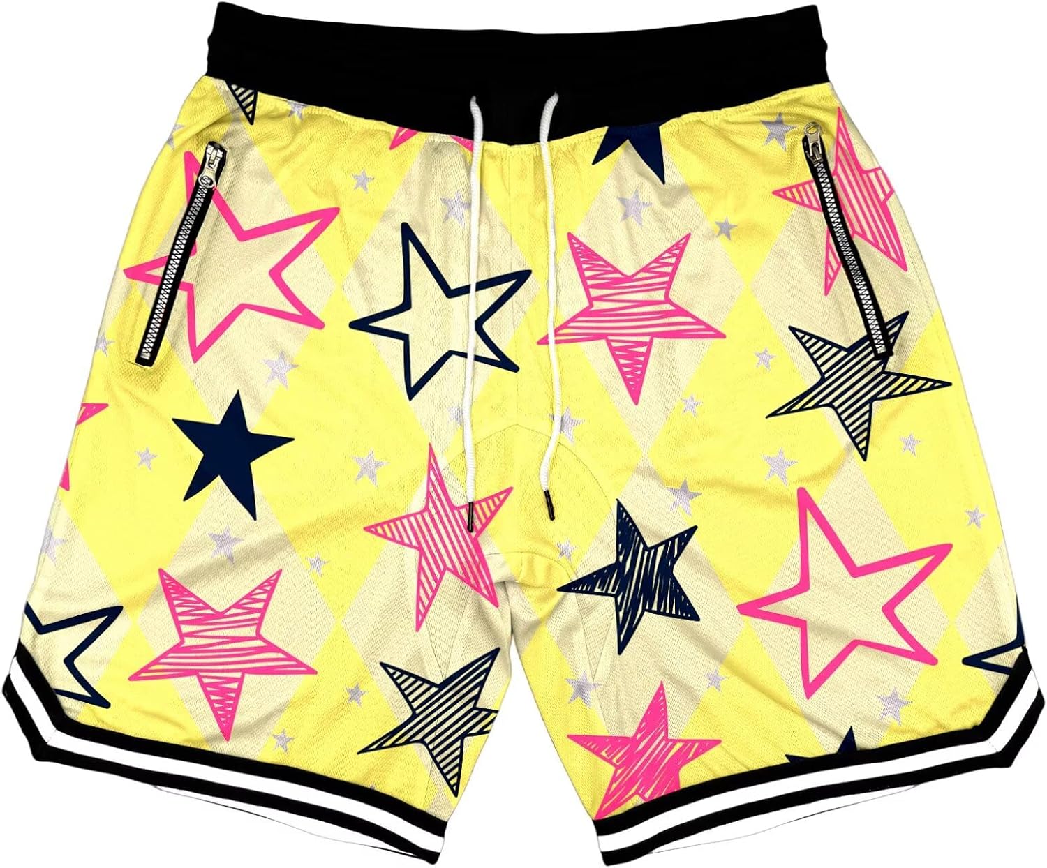 Mens Floral Print Basketball Shorts Lightweight Mesh Gym Shorts Graphic Sports Athletic Drawstring Short - Image 34