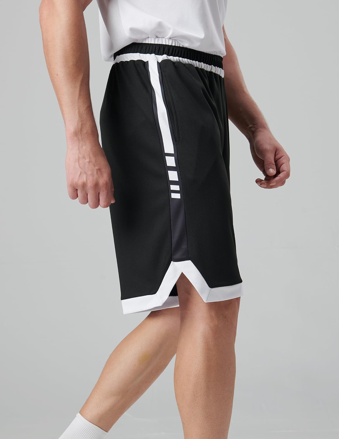 Liberty Imports 5 Pack Men's Quick Dry Athletic Basketball Shorts 9" Inseam with Pockets, Activewear for Workout Gym Running - Image 4