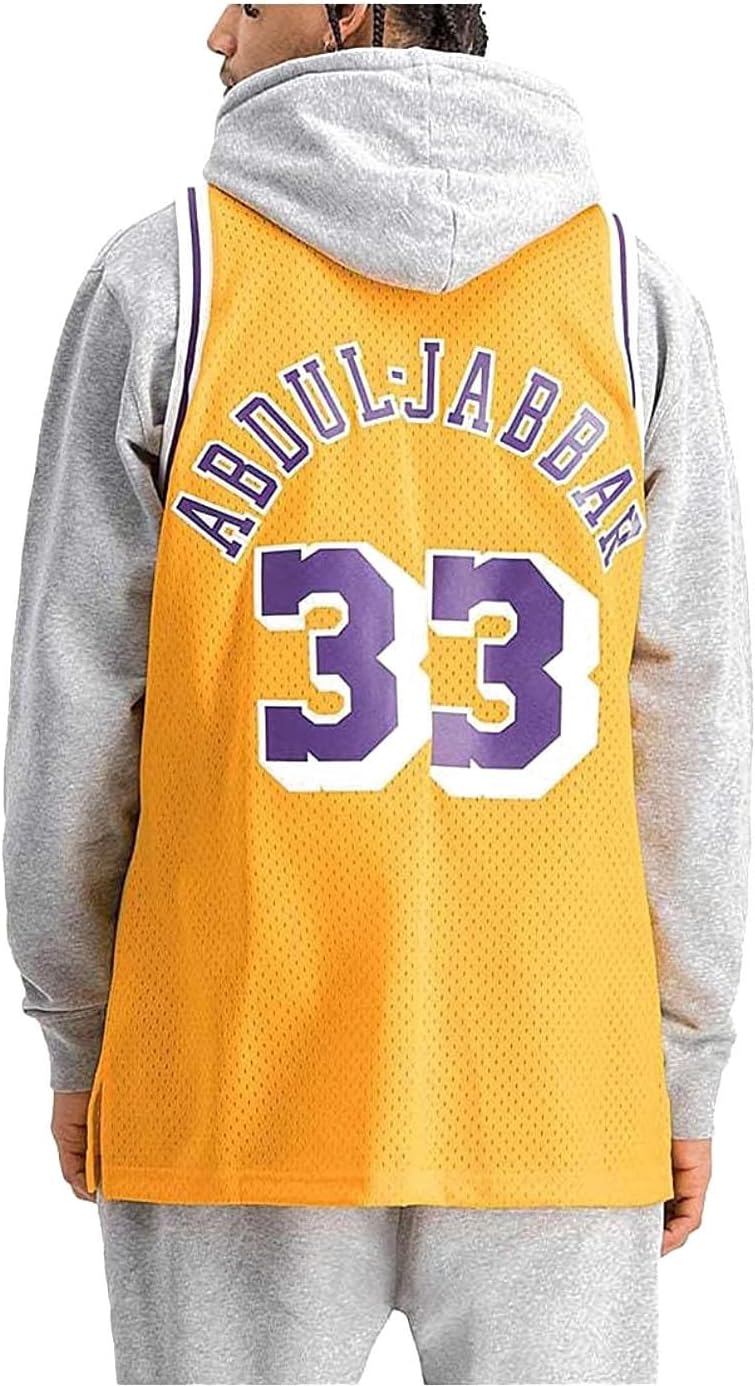 Mitchell & Ness NBA Los Angeles Lakers Kareem Abdul-Jabbar 1984 Swingman Jersey - Image 4