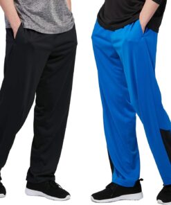 DEVOPS 1 or 2 Pack Men's Active Performance Workout Athletic Training Sweatpants Gymwear