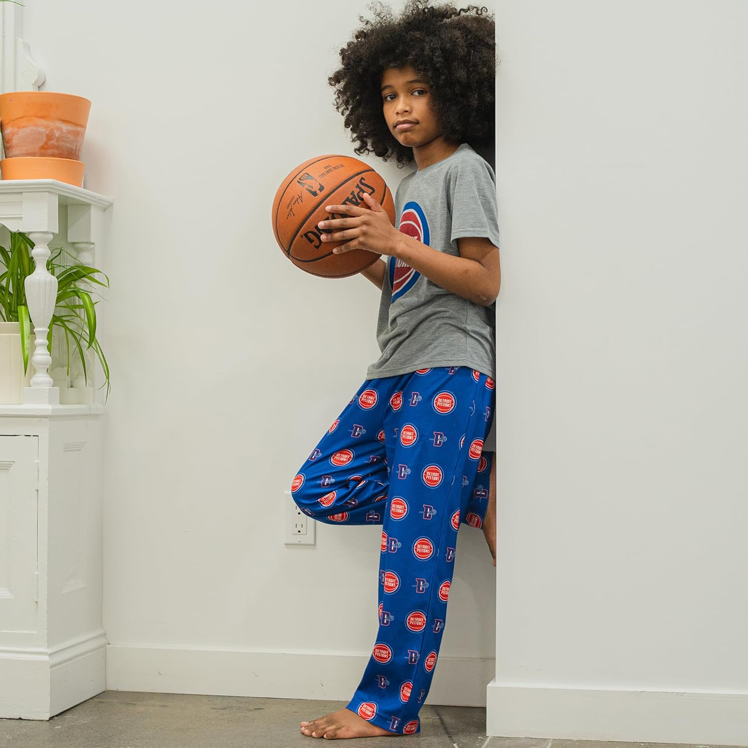 Ultra Game Youth NBA Official 2 Piece Pajama Pants & T-Shirt Set - Image 5