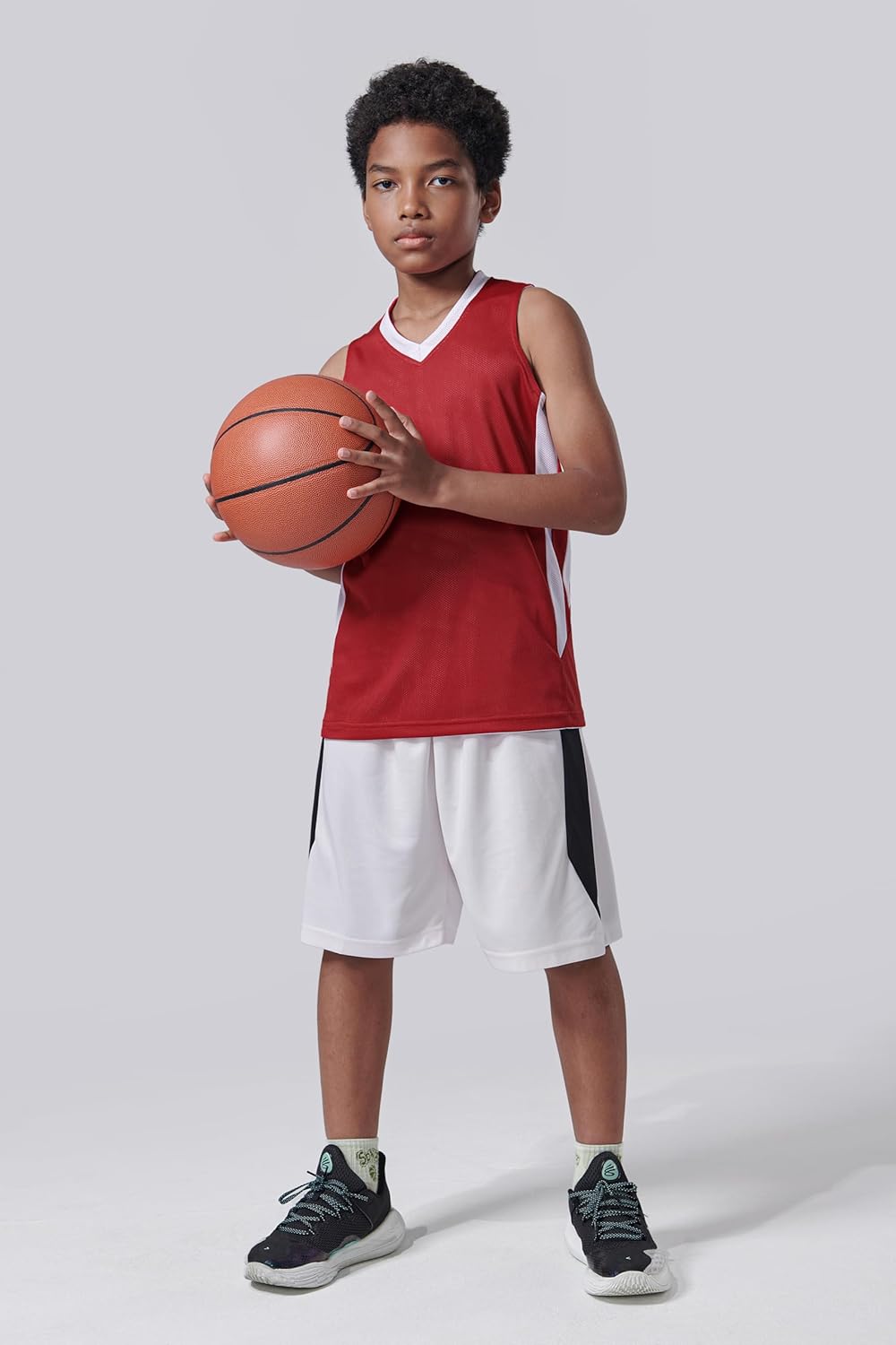 Youth Boys Reversible Mesh Performance Athletic Basketball Jerseys Blank Team Uniforms for Sports Scrimmage - Image 2