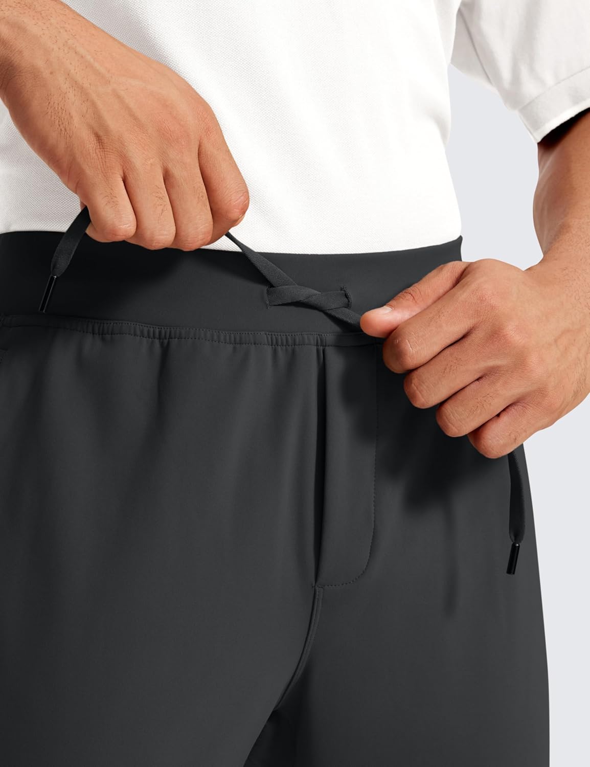 CRZ YOGA 4-Way Stretch Athletic Pants for Men 30" Workout Lounge Casual Work Jogger with Zip Pocket - Image 4