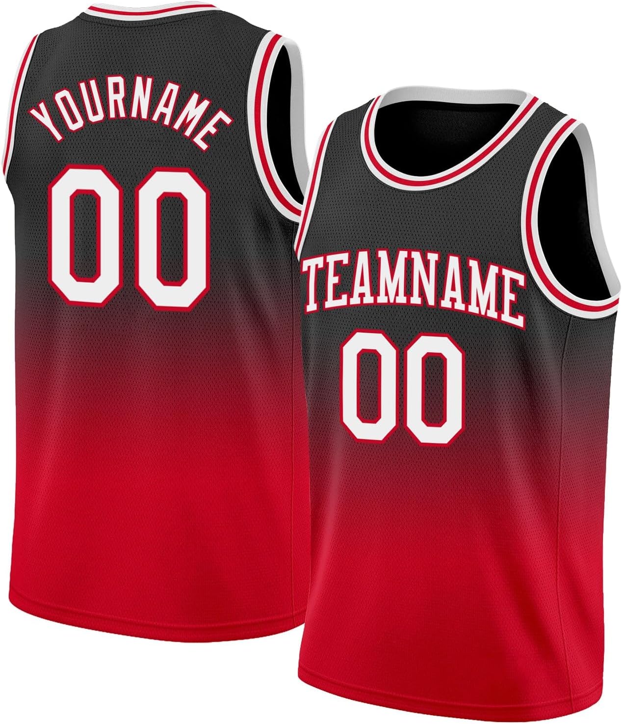 Custom Name Team Name Number Black White-Purple Authentic Fade Fashion Basketball Jersey, Personalized Basketball Jersey - Image 12