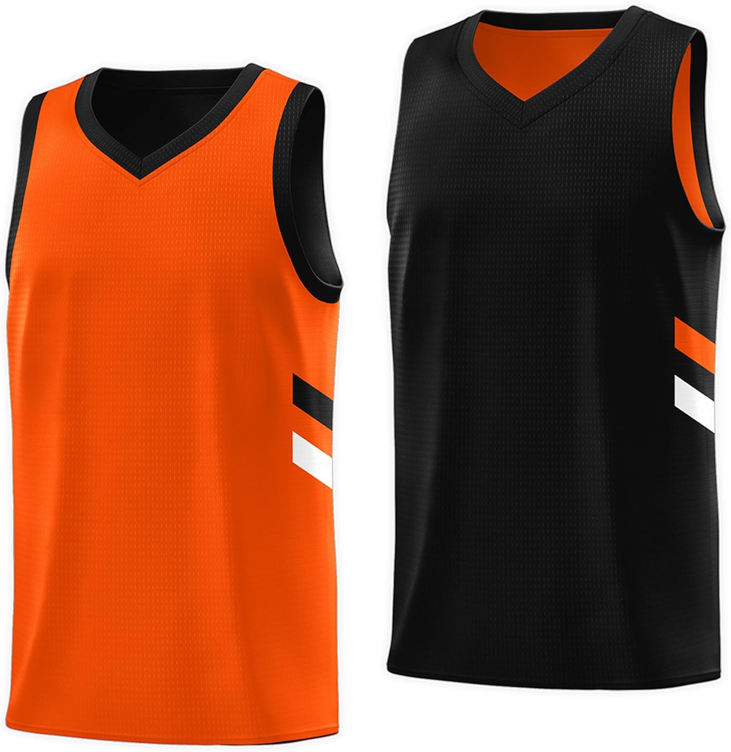 KXK Blank Youth Reversible Basketball Jersey,Sports Athletic Practice Basketball Shirt Clothing for Boys Girls - Image 9
