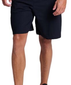 Russell Athletic Men's Relaxed Fit 9" Cotton Shorts with Pockets, Adjustable Elastic Waist, Sizes S-4X