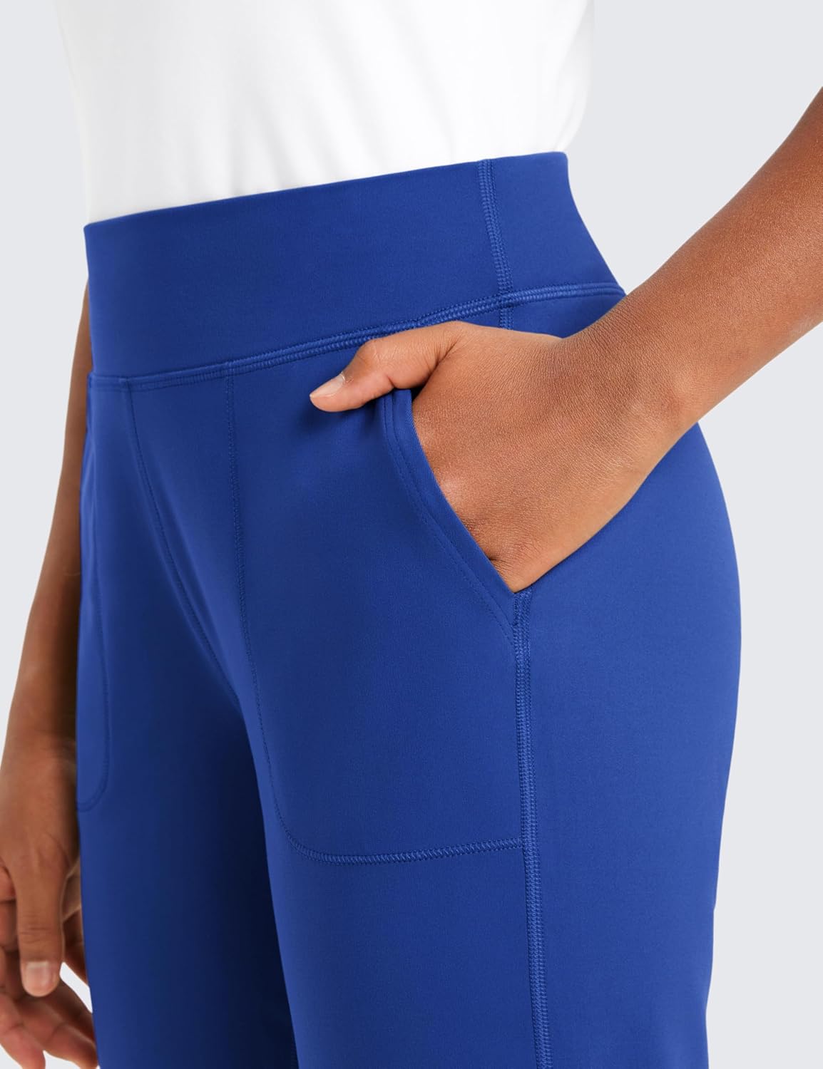 CRZ YOGA Butterlift Girls Joggers with Pockets - Athletic Active Casual Lounge Running Pants for Kids Teen Soft - Image 5