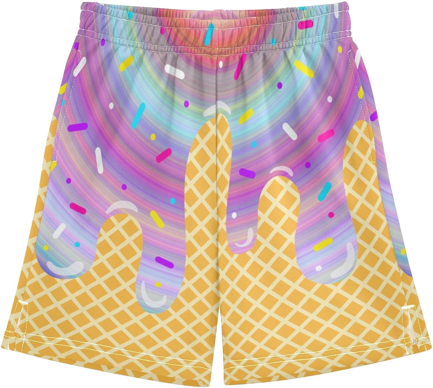 Boys Athletic Shorts Basketball Shorts Ice Cream Hiking Gym Shorts with Pocket for Outdoor Activity 7-15Y - Image 25