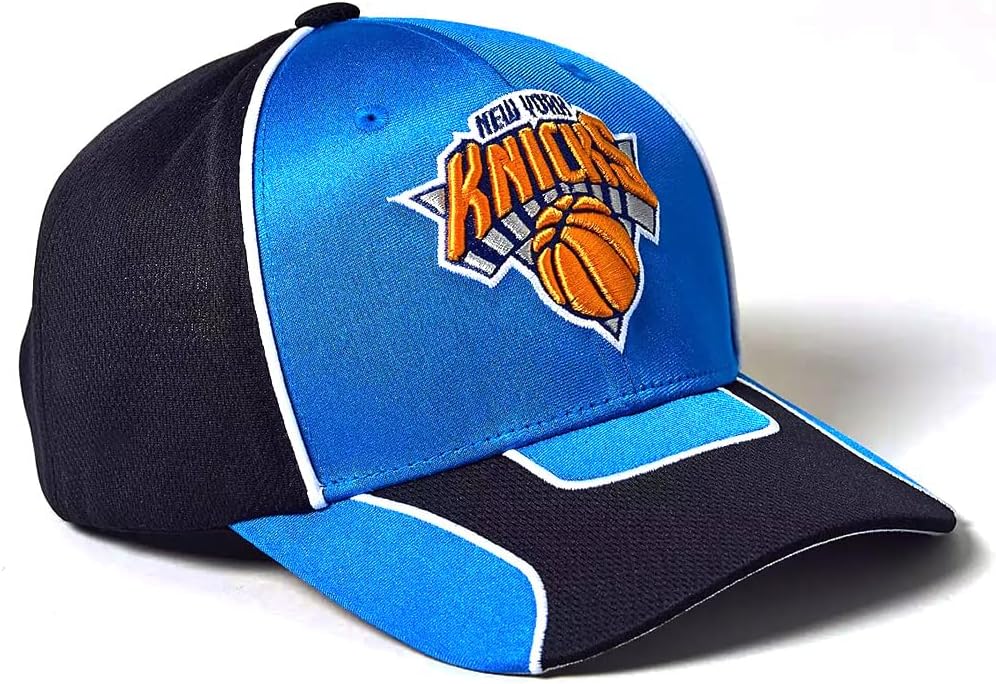 Mitchell & Ness NY New York Knicks NBA Jersey Snapback Cap, Adjustable Hat Blue Black