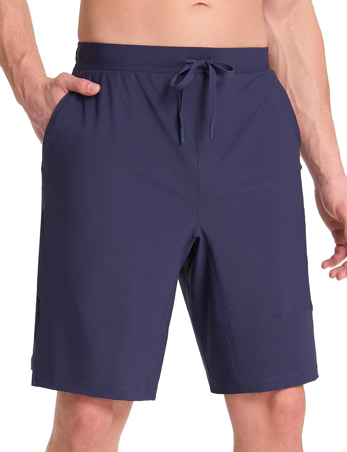 baleaf Men's Athletic Running Shorts 9 Inch Quick Dry Workout Zipper Pocket for Gym Basketball - Image 7