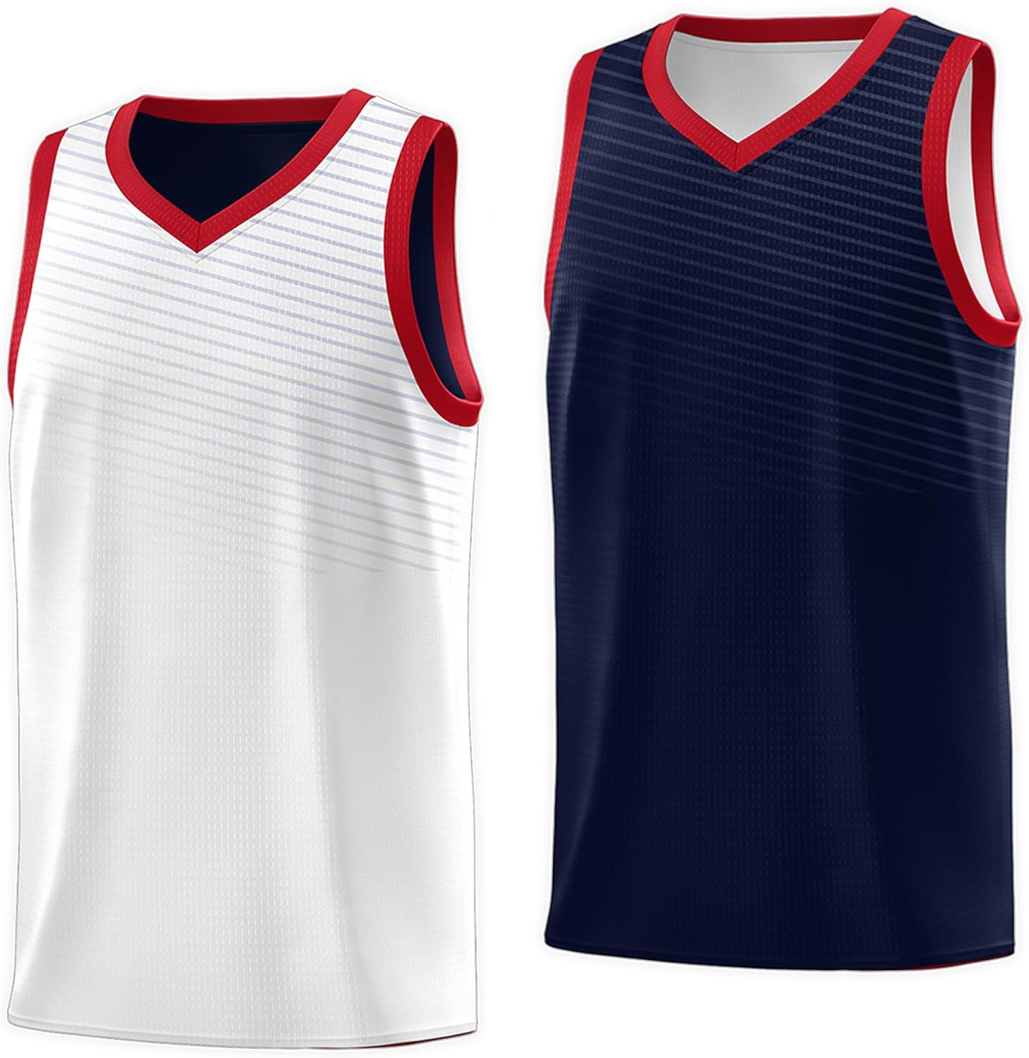 KXK Blank Youth Reversible Basketball Jersey,Sports Athletic Practice Basketball Shirt Clothing for Boys Girls - Image 5