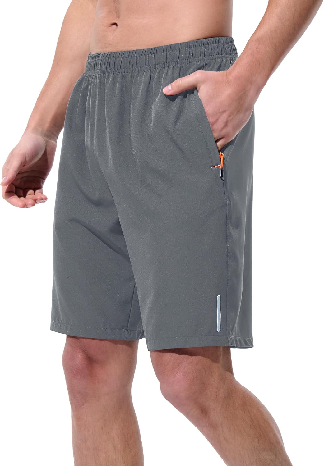 Mens Athletic Shorts Running Shorts Quick Dry Workout Shorts 7"/ 9" Lightweight Gym Basketball Shorts Zipper Pockets - Image 9