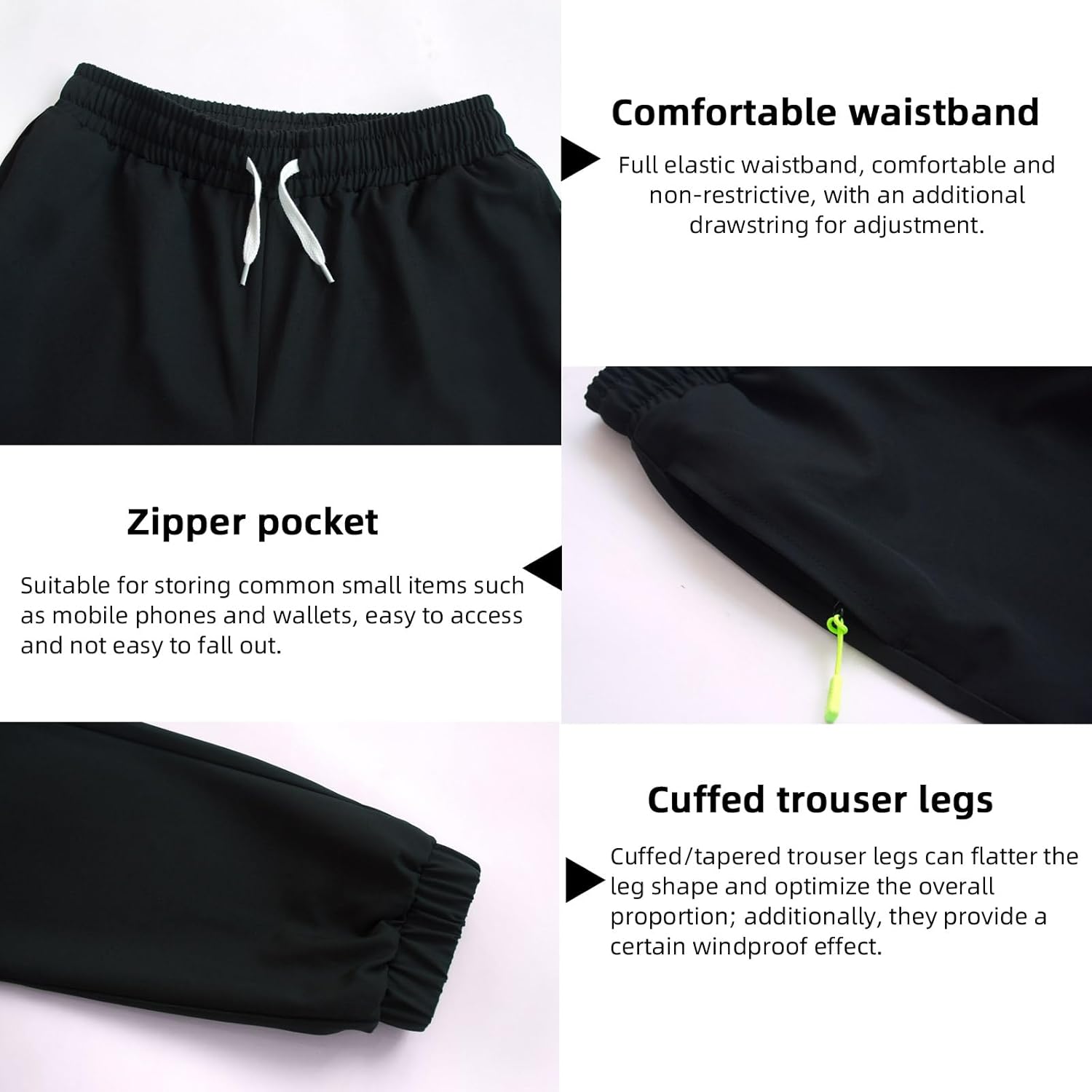 MEILONGER Boys Girls Sweatpants Kids Teenager Jogging Training Pants Elastic Waistband Sports Active Bottoms - Image 5