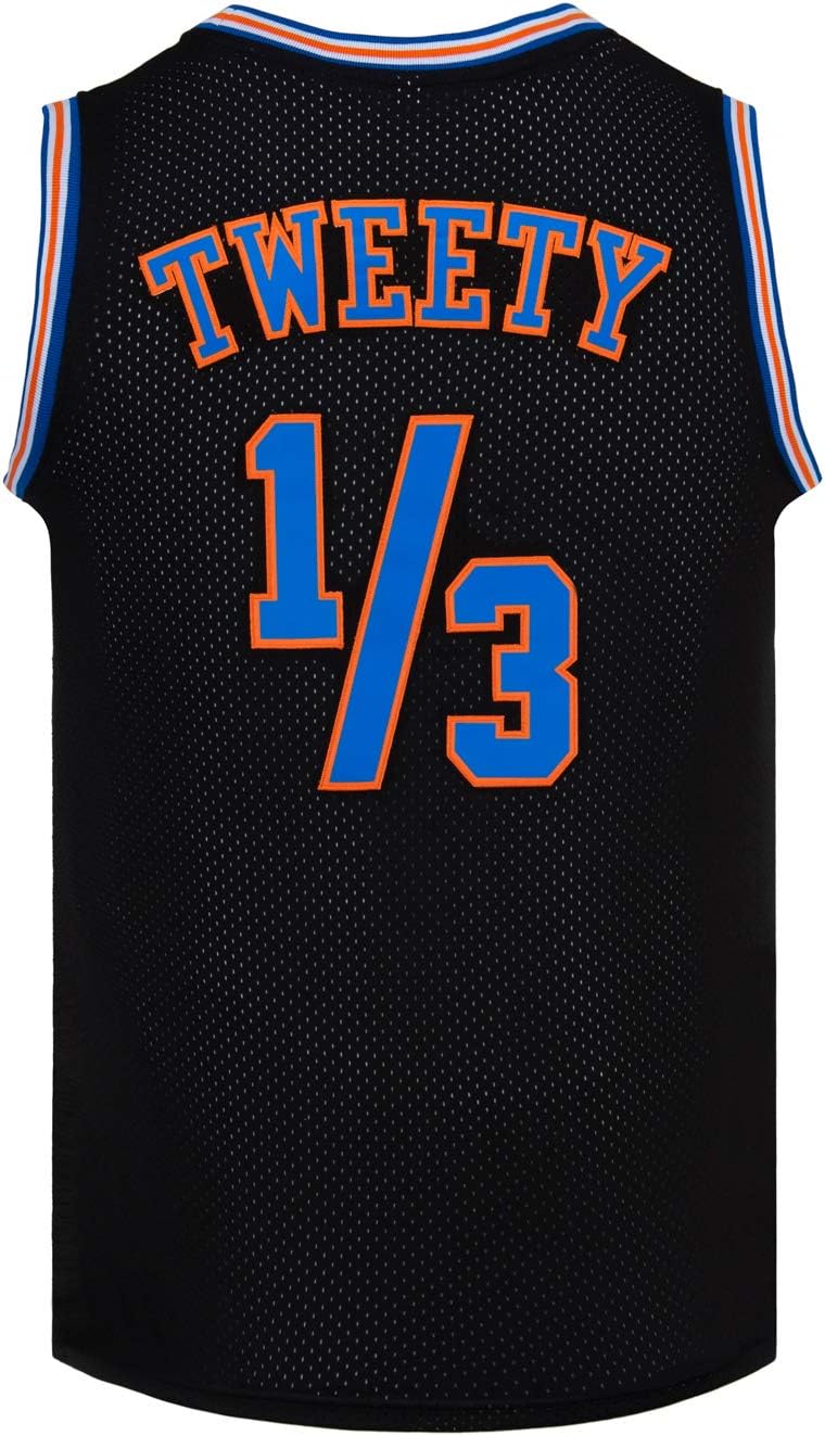 CNALLAR Youth Basketball Jersey 1/3 Tweety Space Movie Jersey 90S Shirts for Kids