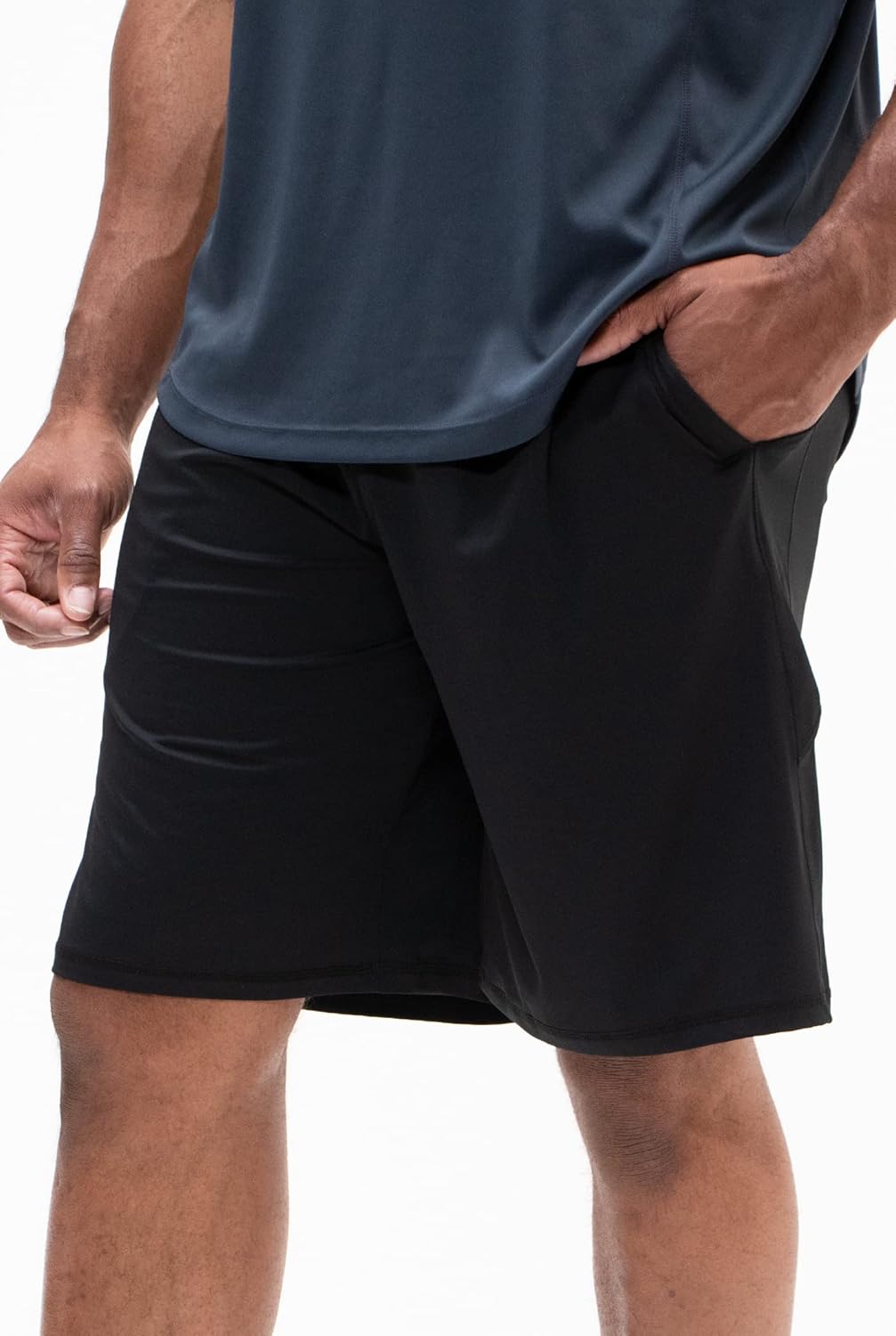 DEVOPS Men's 2-Pack Loose-Fit 10" Workout Gym Shorts with Pockets - Image 2