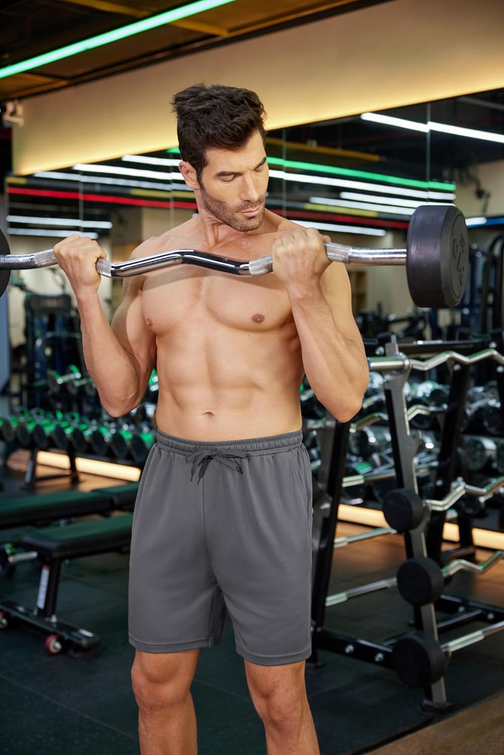 COOFANDY Men's Workout Gym Shorts Mesh Athletic Shorts Lightweight Quick Dry Training Short Pants with Pockets - Image 4