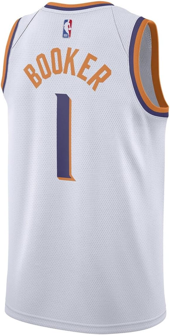 Devin Booker Phoenix Suns NBA Kids Youth 8-20 Association Edition White Swingman Jersey - Image 3