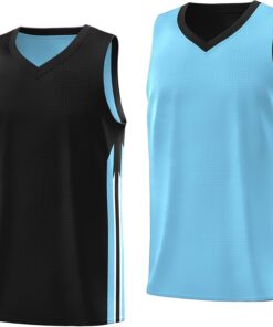 KXK Youth Reversible Basketball Jersey Shirts,Fashion Blank Basketball Jerseys for Kids