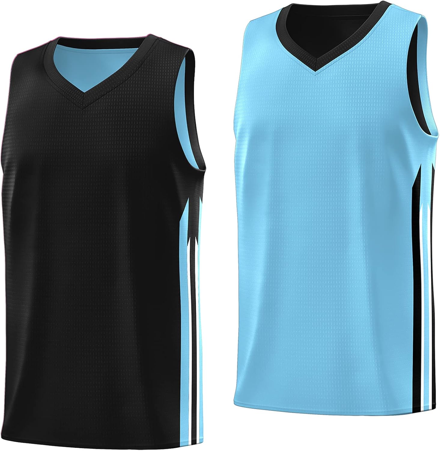 KXK Youth Reversible Basketball Jersey Shirts,Fashion Blank Basketball Jerseys for Kids
