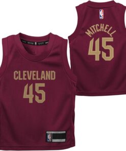 Donovan Mitchell Cleveland Cavaliers NBA Kids 4-7 Red Icon Edition Player Jersey