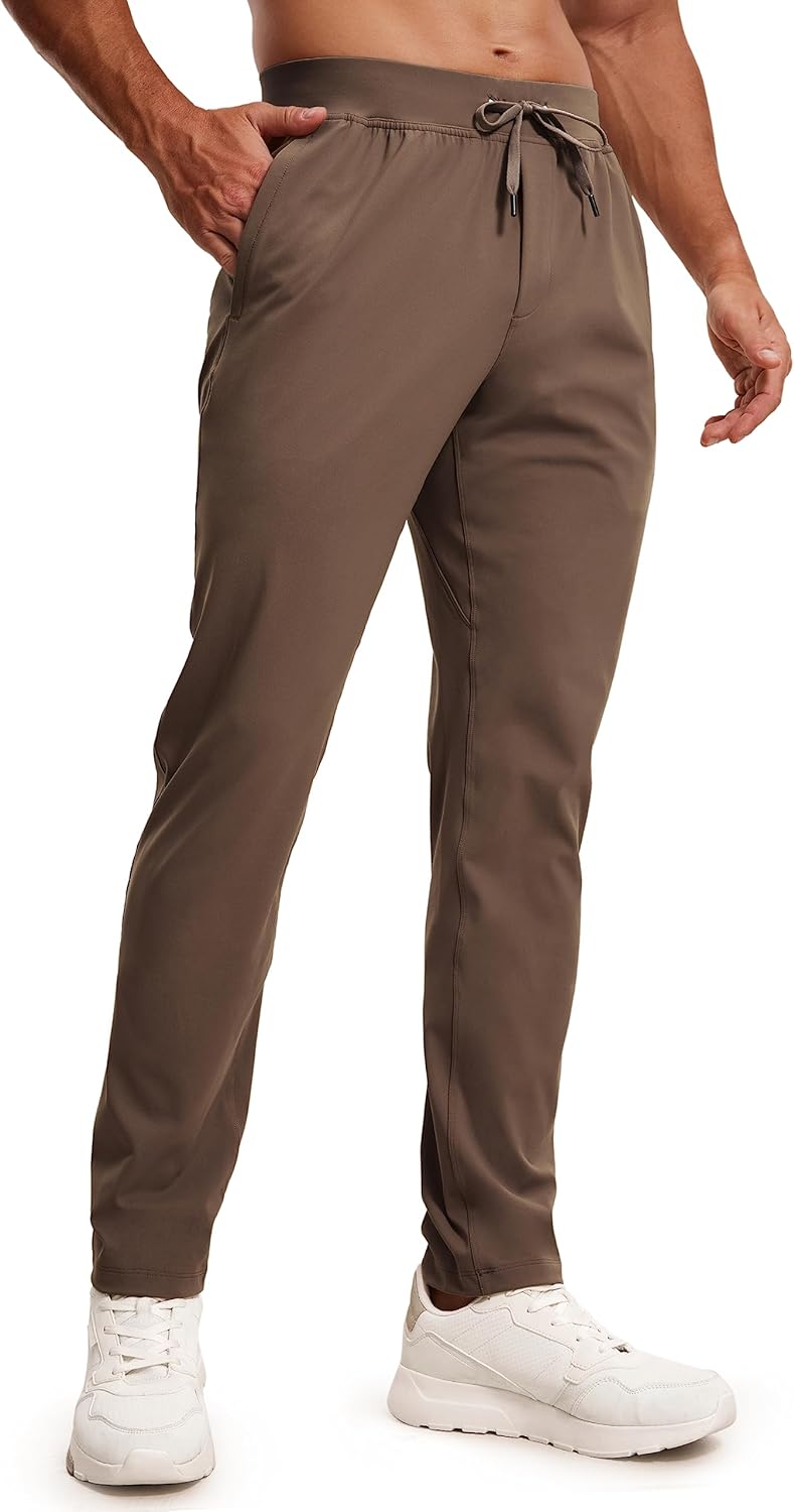 CRZ YOGA 4-Way Stretch Athletic Pants for Men 30" Workout Lounge Casual Work Jogger with Zip Pocket - Image 9