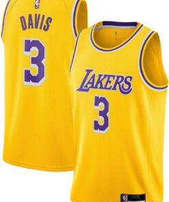 Anthony Davis Los Angeles Lakers NBA Boys Youth 8-20 Yellow Gold Icon Edition Swingman Jersey