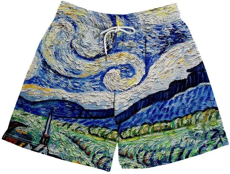 Men's Camo Mesh Graphic Athletic Shorts Lightweight Quick-Dry Breathable Workout Running Shorts with Pockets