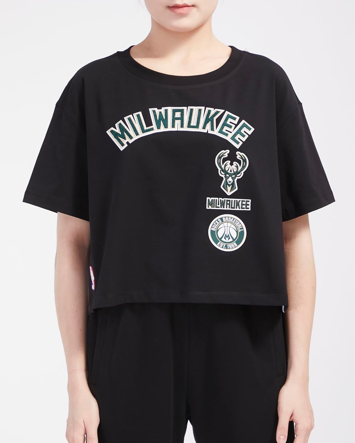 Womens NBA Retro Classics Cotton Short Sleeve Boxy Tee - Image 34