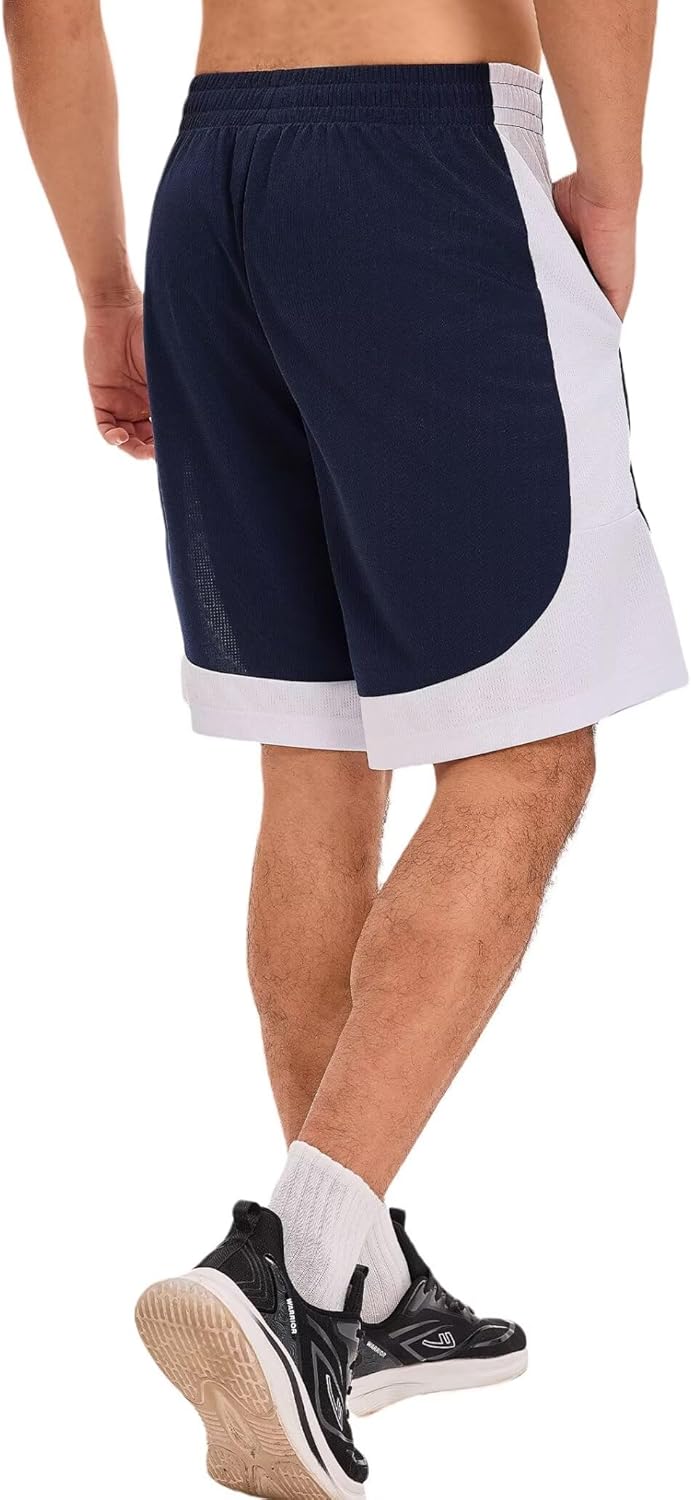 OYGSieg 6 Pack Mens Mesh Athletic Basketball Shorts Gym Shorts with Pockets, Quick Dry Workout Running Shorts Casual for Men - Image 4