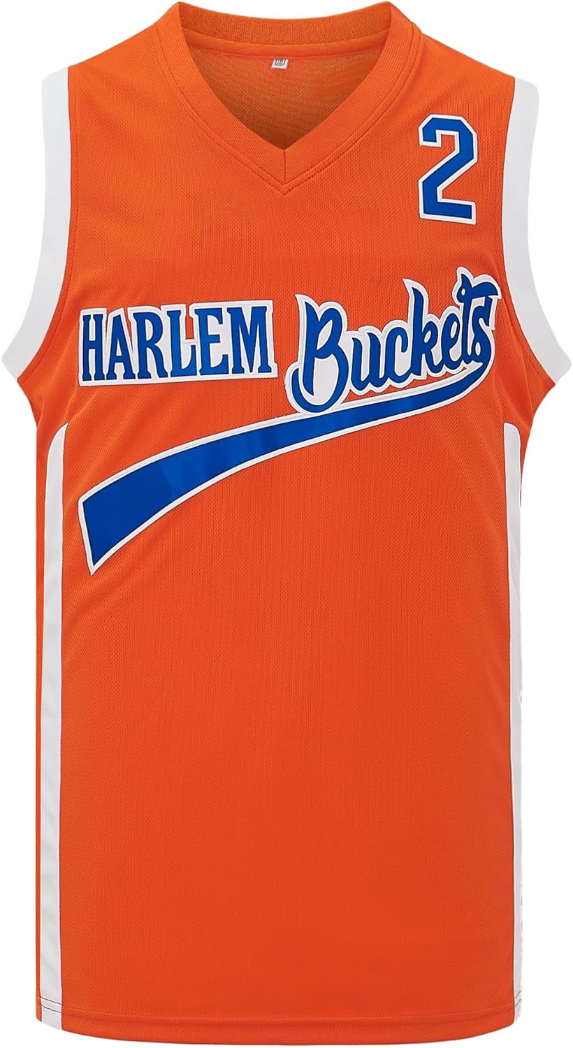 Mens Basketball Jersey #2 Uncle Drew Orange Color Hiphop Party Clothing S-3XL
