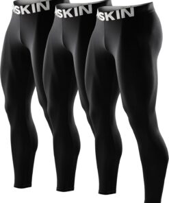 DRSKIN 5, 4, 3 or 1 Pack Men’s Compression Pants Tights Leggings Sports Baselayer Running Athletic Workout Active