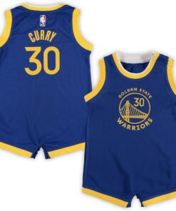 Stephen Curry Golden State Warriors NBA Infants 12-24 Months Blue Icon Edition Romper Creeper Player Jersey