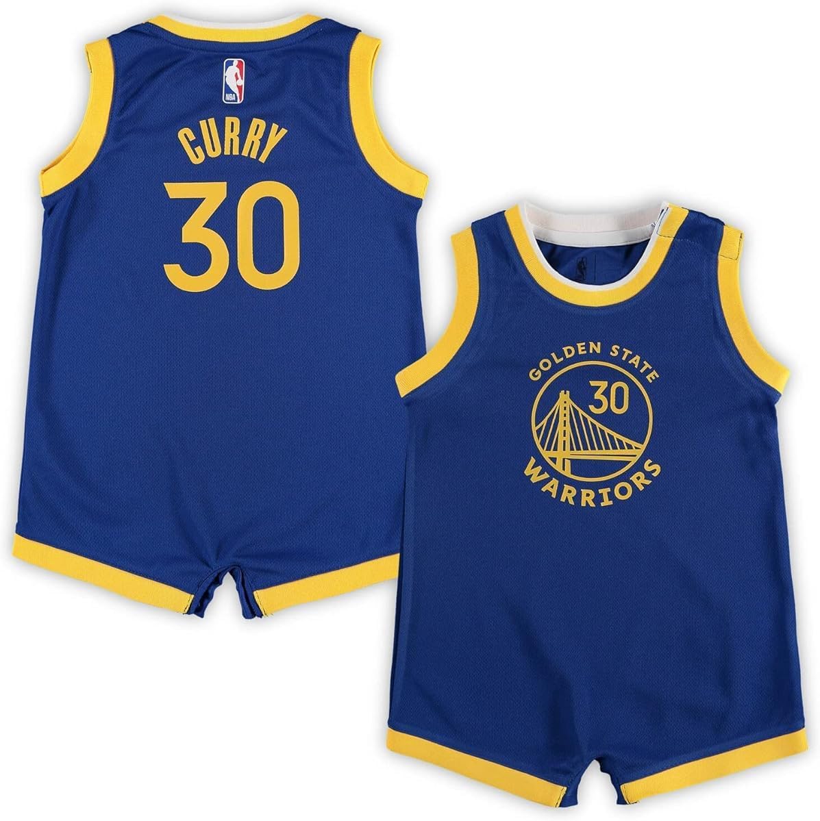 Stephen Curry Golden State Warriors NBA Infants 12-24 Months Blue Icon Edition Romper Creeper Player Jersey