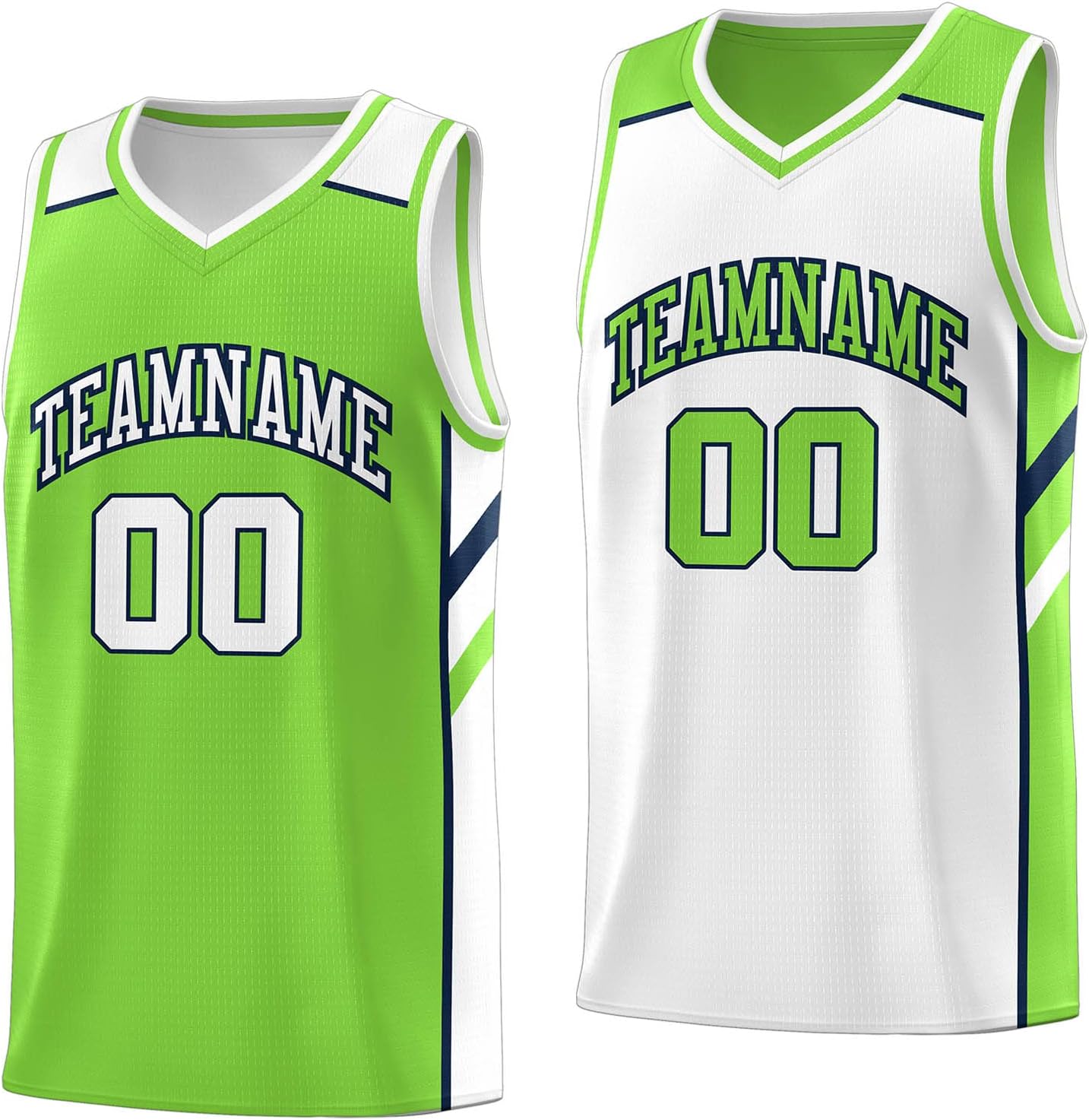 Custom Reversible Basketball Jersey - Personalize Team Uniform Design Your Own Name & Number for Men/Youth - Image 21