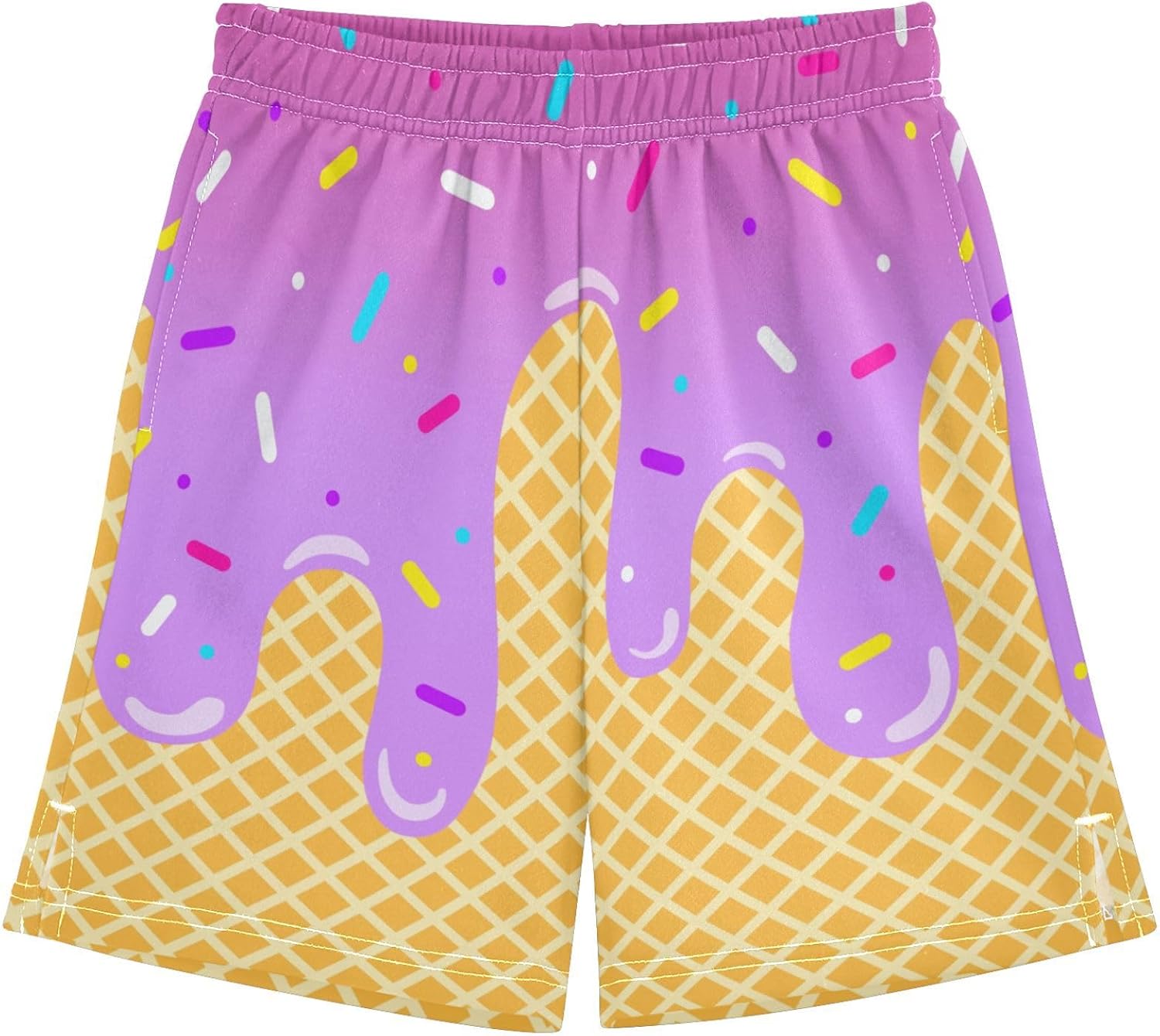 Boys Athletic Shorts Basketball Shorts Ice Cream Hiking Gym Shorts with Pocket for Outdoor Activity 7-15Y - Image 34
