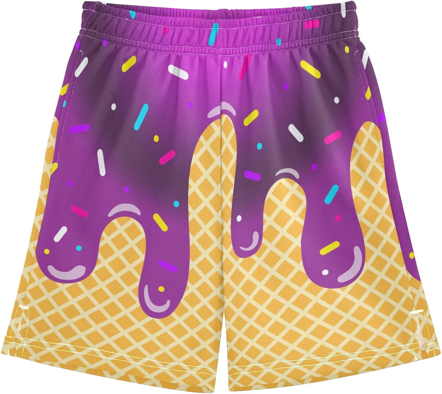 Boys Athletic Shorts Basketball Shorts Ice Cream Hiking Gym Shorts with Pocket for Outdoor Activity 7-15Y - Image 30